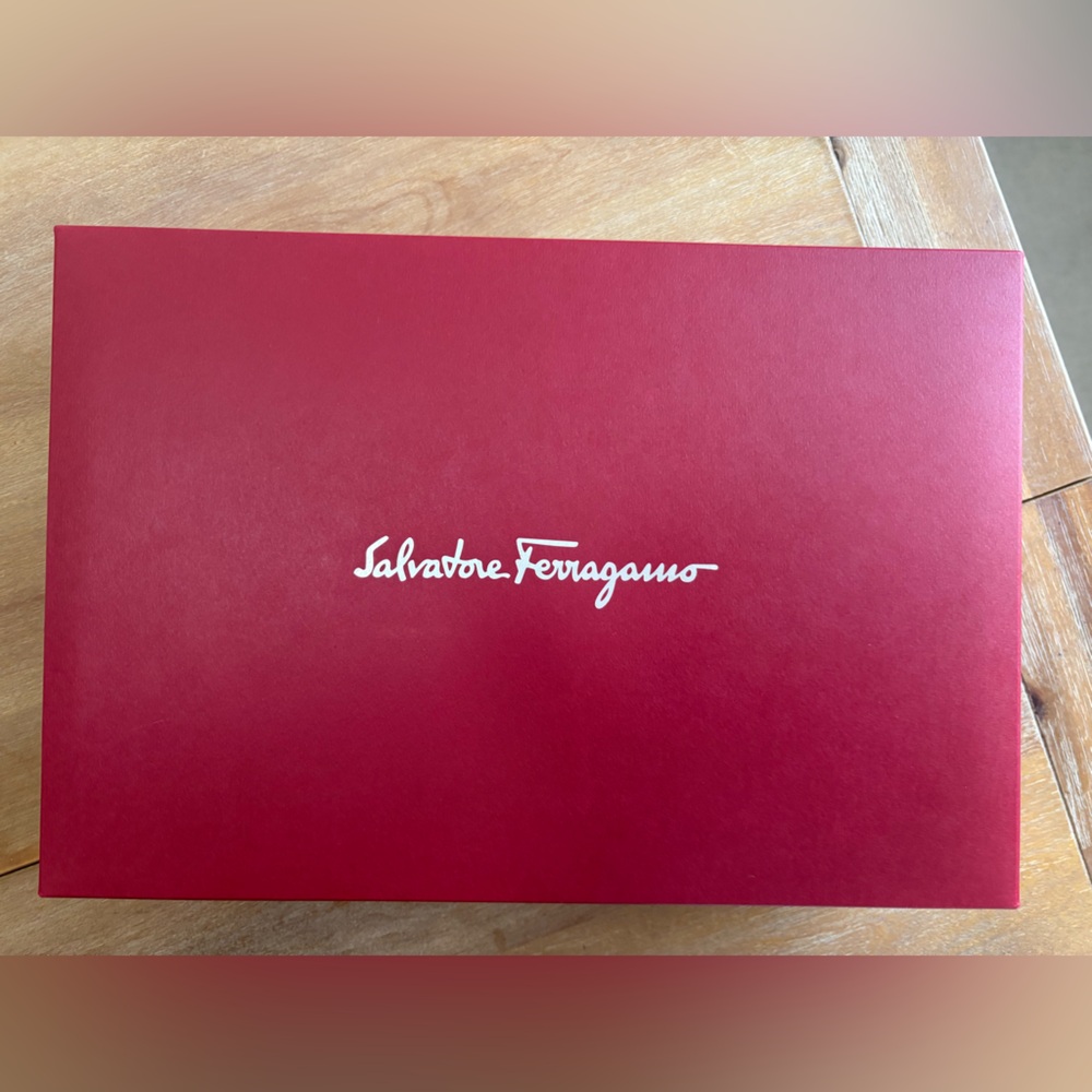 Salvatore Ferragamo Burgundy Gift Box